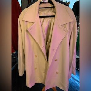 Ellen Tracy Doubled Breast Pant Coat